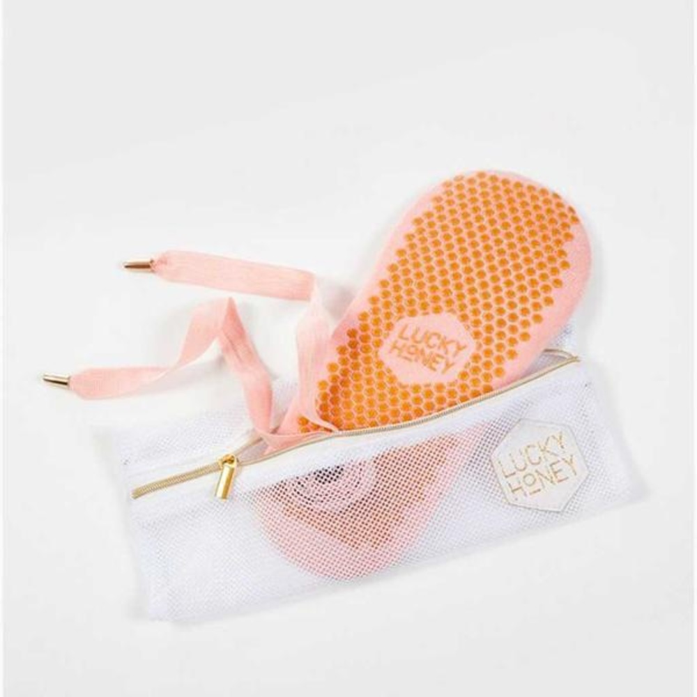 Free People Lucky honey grip sock